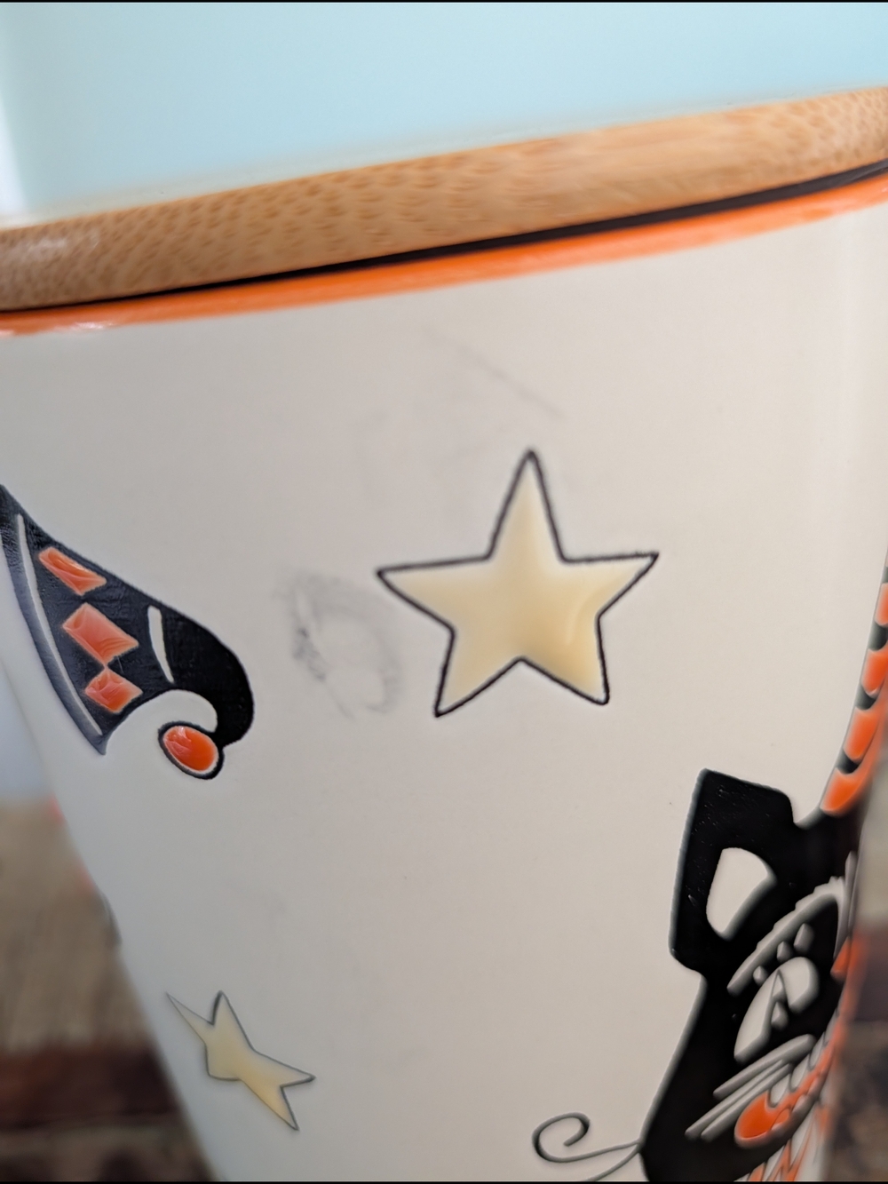 Eli And Ana Vintage Style Black Cat Halloween Decorative Canister - Picture 8 of 8